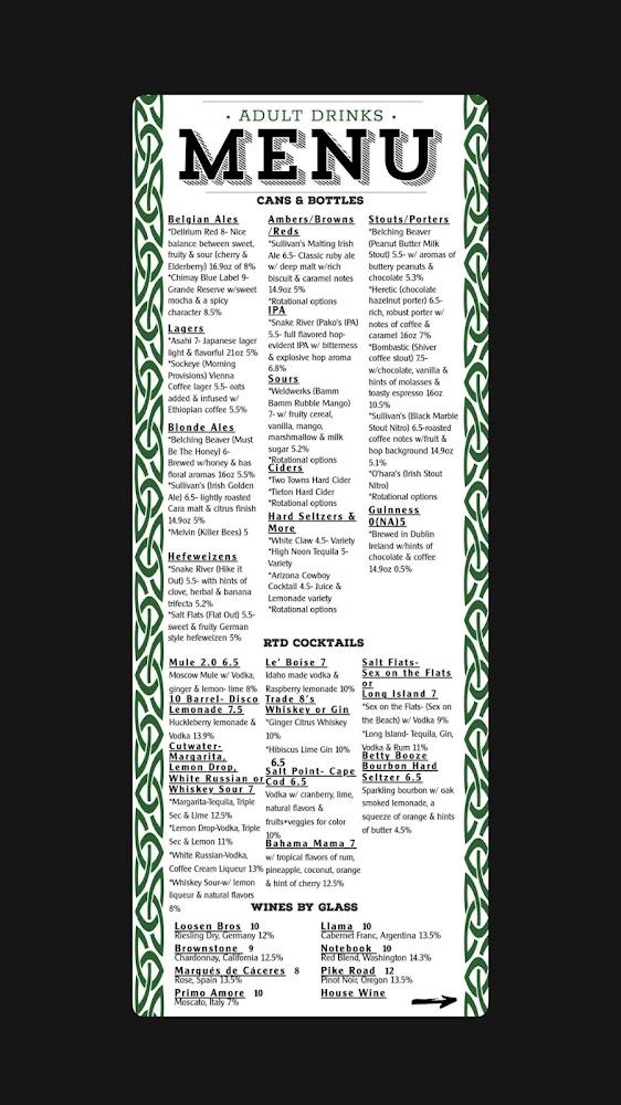 Sully's GastroPub Menu image 3